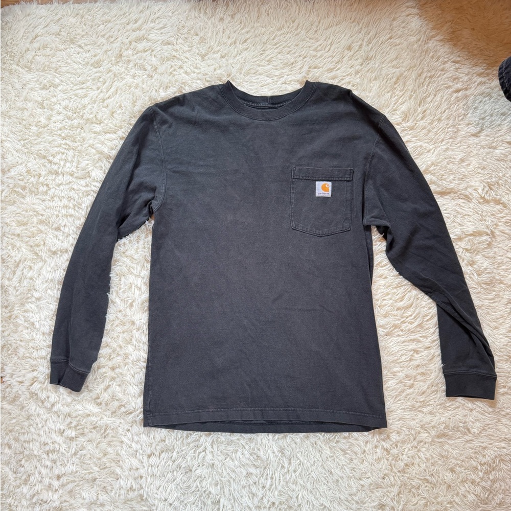 Carhartt Long Sleeve Pocket Tee - Black